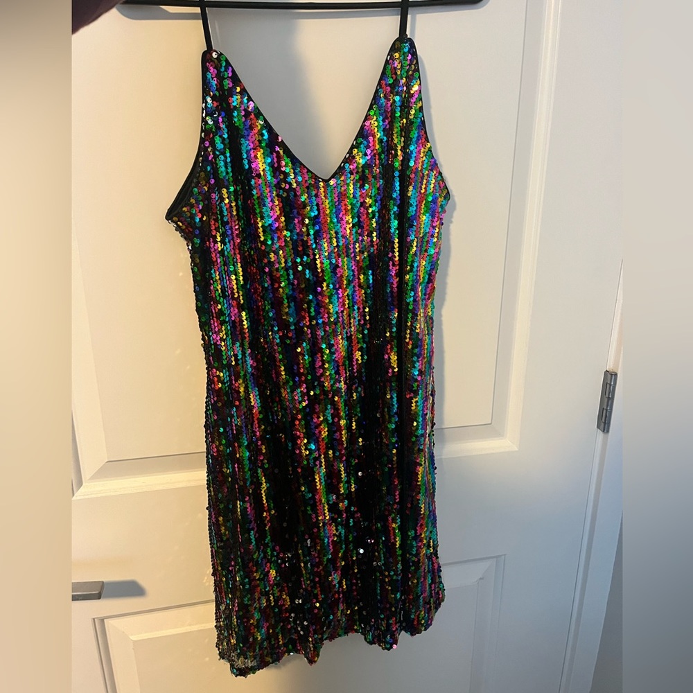 Amazon Sparkly Multi-Color Dress, Size Medium, Currently Unavailable on Amazon